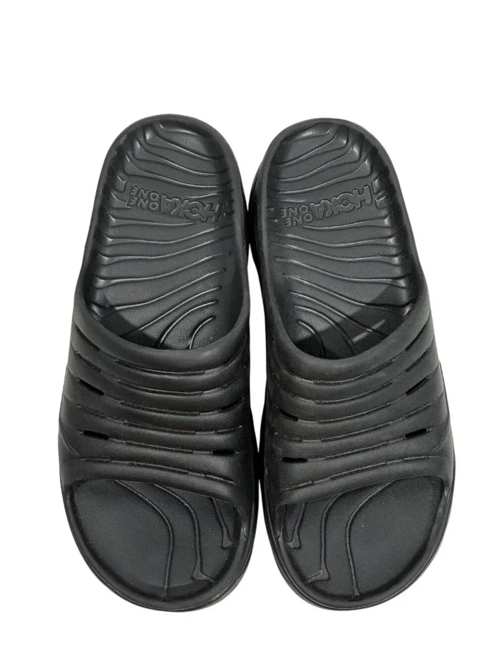 Hoka One One Ora Recovery Slide 2 sandals Black Size 11 Comfortable Lightweight